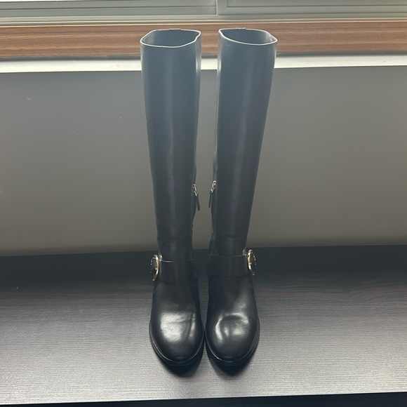 Tory Burch black riding boots